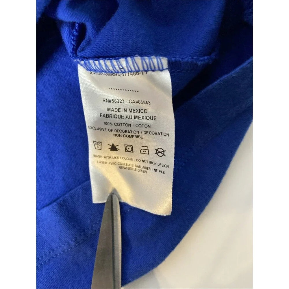 Nike Size XL Blue Legend Big Kids' Swoosh Crewneck T-Shirt School